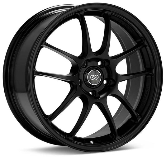 Enkei PF01SS 17x9 5x114.3 60mm Offset 75mm Bore Diameter Matte Black Wheel