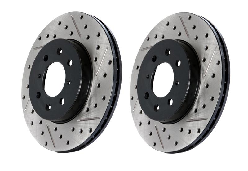 StopTech 09-10 Acura TSX / 08-10 Honda Accord Coupe/05-10 Sedan Right Rear Slotted & Drilled Rotor