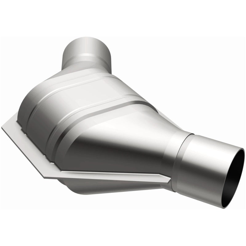 MagnaFlow Universal Catalytic Converter 2.25 inch Angled O/O PC2 Front