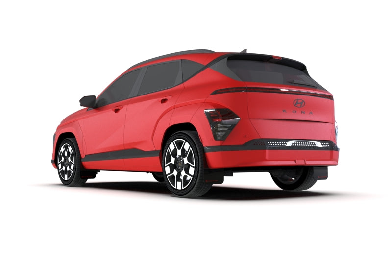 Rally Armor 24-25 Hyundai Kona/Kona EV Black UR Mud Flap w/Grey Logo