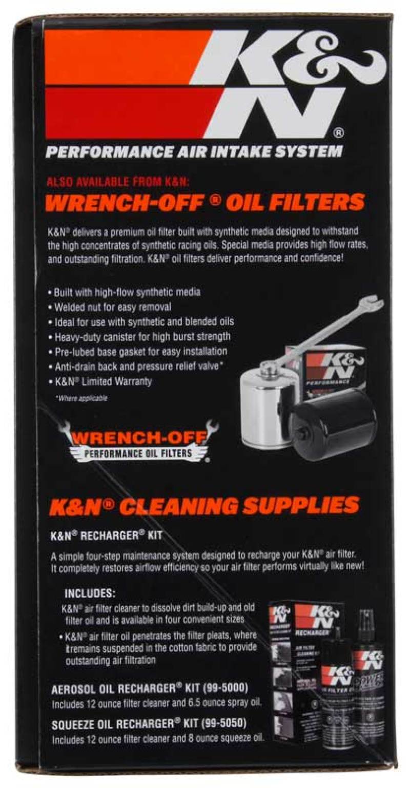 K&N 08-17 Harley-Davidson Touring Models Performance Air Intake System