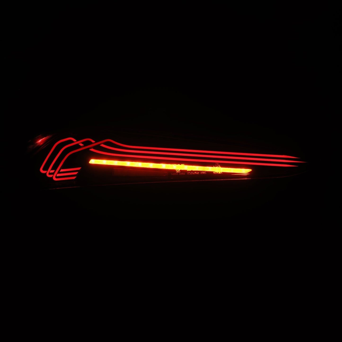 AlphaRex 20-24 Toyota Supra LUXX-Series Laser Style LED Tail Lights Black