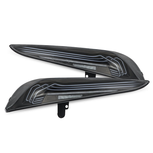 AlphaRex 20-25 Toyota Supra CSL Laser Style LUXX-Series LED Tail Lights - Black