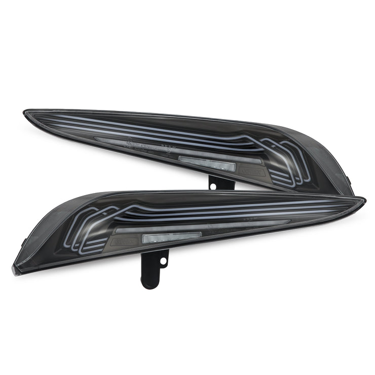 AlphaRex 20-25 Toyota Supra CSL Laser Style LUXX-Series LED Tail Lights - Black