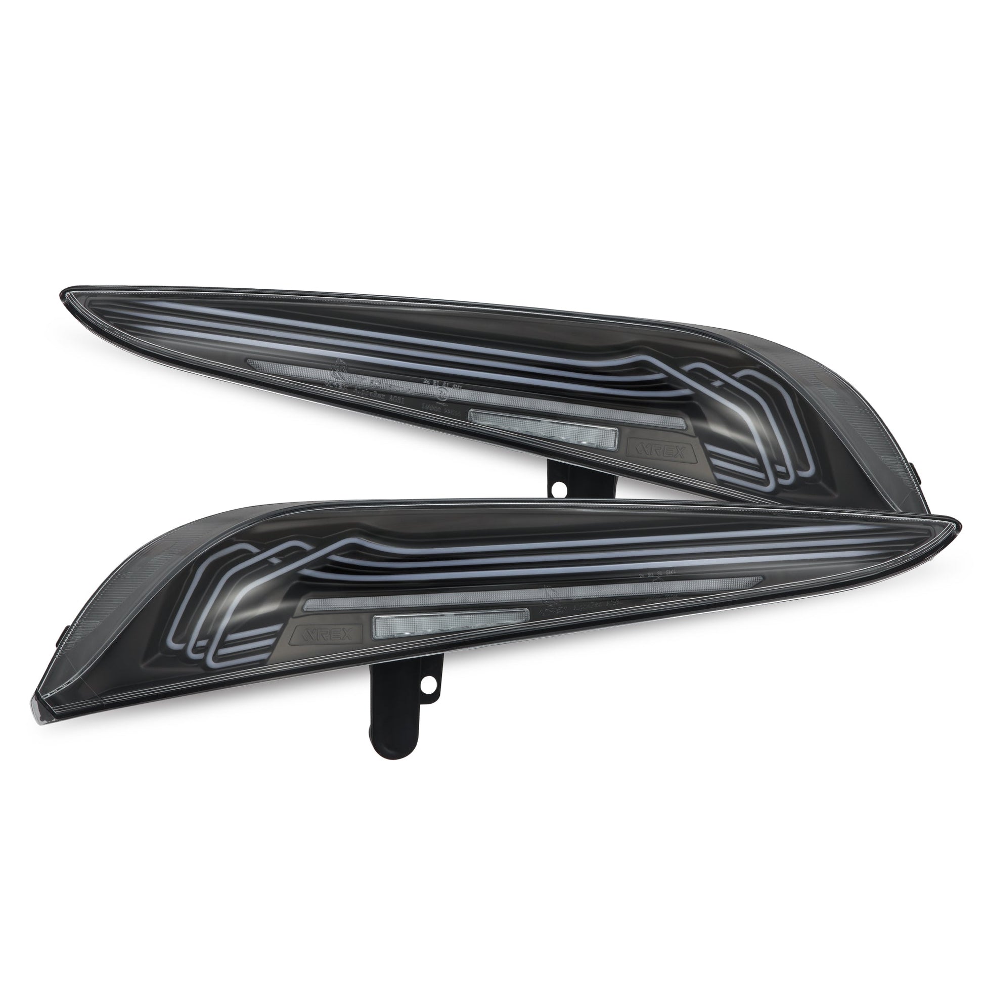 AlphaRex 20-24 Toyota Supra LUXX-Series Laser Style LED Tail Lights Black