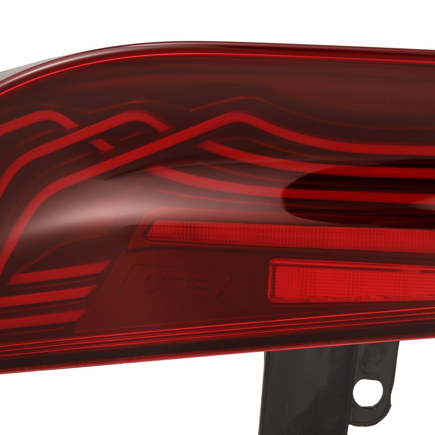 AlphaRex 20-24 Toyota Supra LUXX-Series Laser Style LED Tail Lights Black-Red