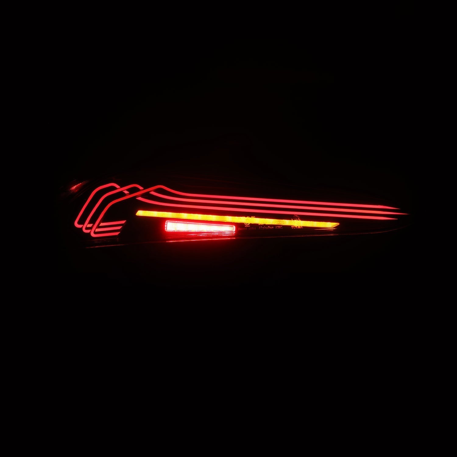 AlphaRex 20-24 Toyota Supra LUXX-Series Laser Style LED Tail Lights Black-Red