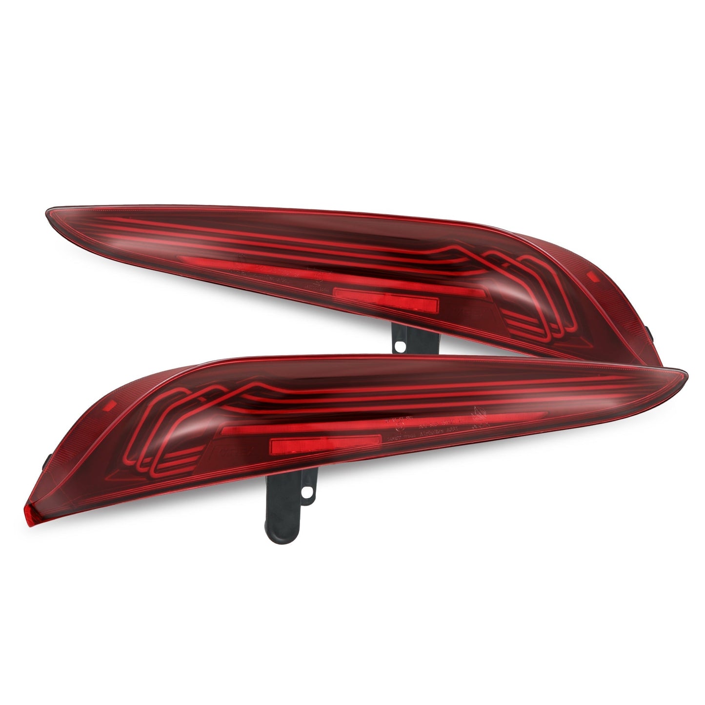 AlphaRex 20-24 Toyota Supra LUXX-Series Laser Style LED Tail Lights Black-Red