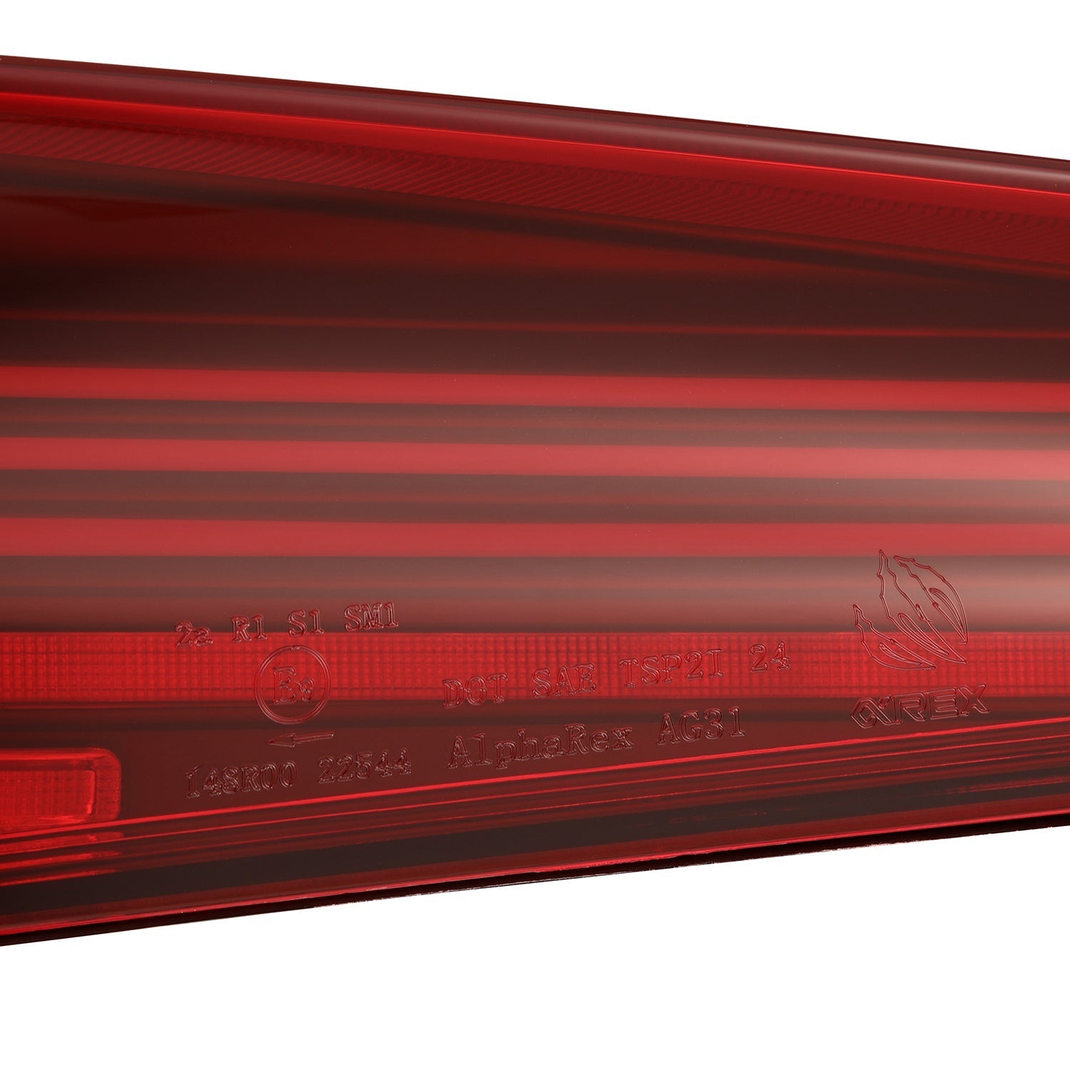 AlphaRex 20-24 Toyota Supra LUXX-Series Laser Style LED Tail Lights Black-Red