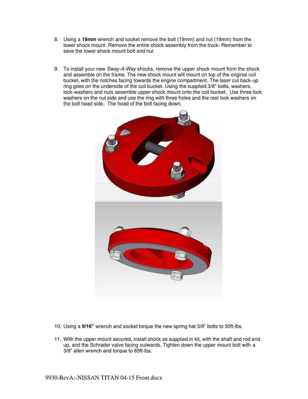 aFe Sway-A-Way 2.5in Front Coil Over Kit 04-15 Nissan Titan