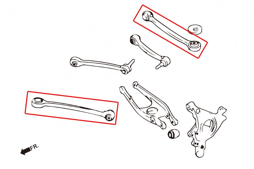 Hardrace Pillow Ball Rear Toe Kit/Trailing Arm BMW M3 F80 M4 F82 2014+