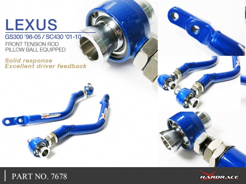 Hardrace Pillow Ball Front Tension Rod Lexus GS 2nd JZS160 1998-2005/Lexus SC 2nd Z40 2001-2010
