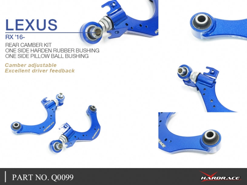 Hardrace Pillow Ball Rear Camber Kit Lexus Rx 4th AL20 2016-2022
