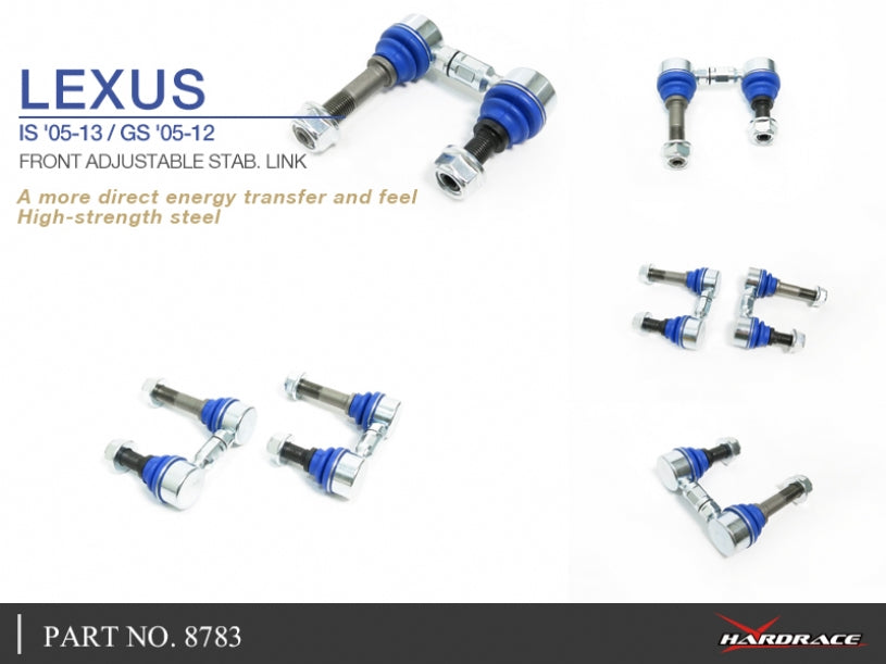 Hardrace Front Adjustable Stab. Link Lexus IS 2nd XE20 2006-2013/Lexus GS 3rd GRS19 2006-2011