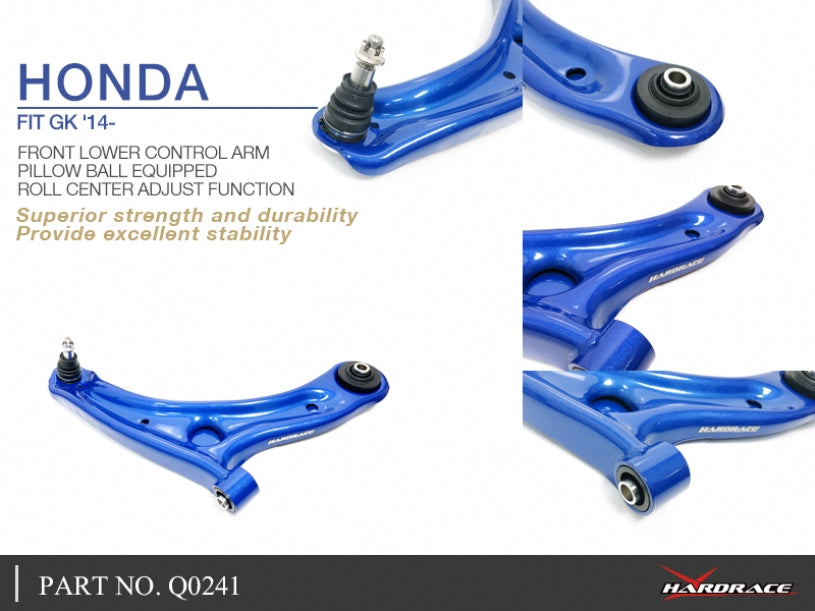 Hardrace Pillow Ball RC Front Lower Control Arm Honda Fit GK 2014+