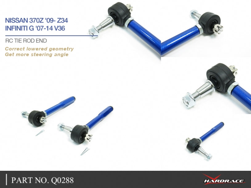 Hardrace Pillow Ball RC Tie Rod End for Lowered Suspension Nissan 370z Z34 / Z 22-