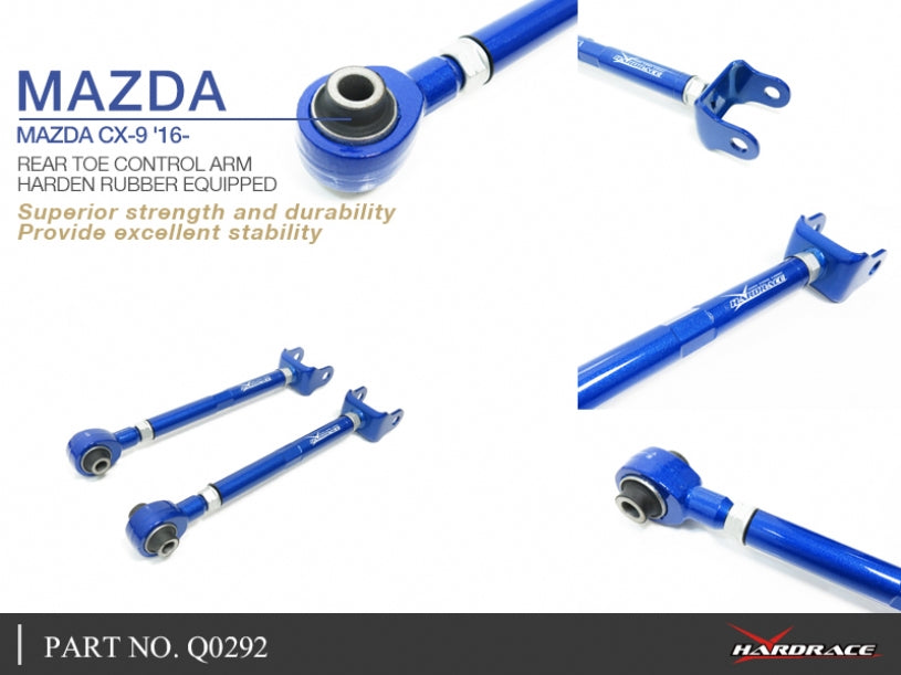 Hardrace Hardened Rubber Rear Toe Control Arm Mazda CX-9 2nd 2016-2024