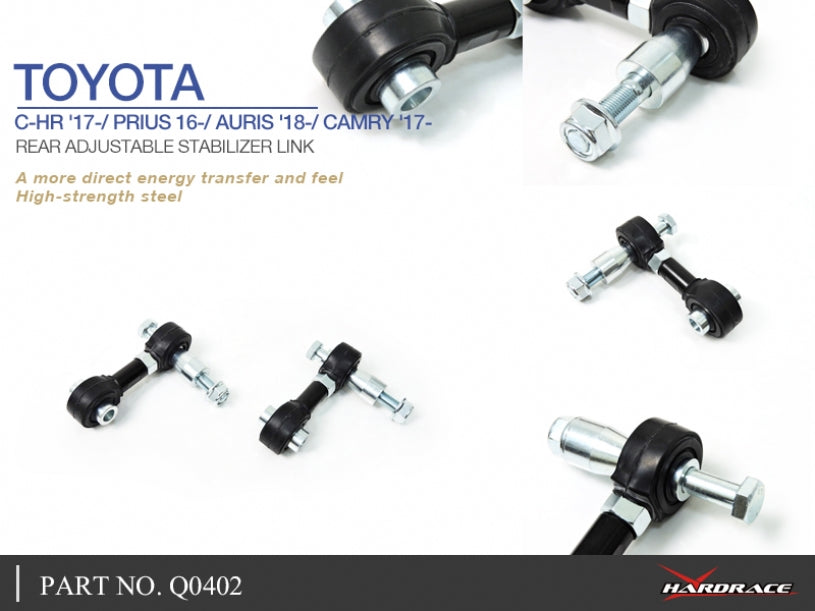 Hardrace Pillow Ball Rear Adjustable Stabilizer Link Toyota C-hr 17- / Prius 16- / Auris 18-