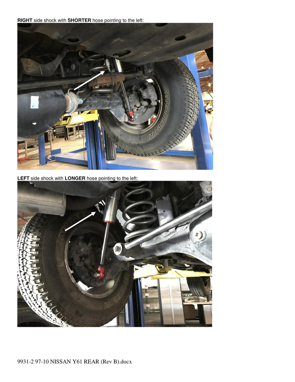 aFe 97-17 Nissan Patrol Sway-A-Way 2.5in Rear Shock Kit w/ Remote Reservoir for OE Ride Height