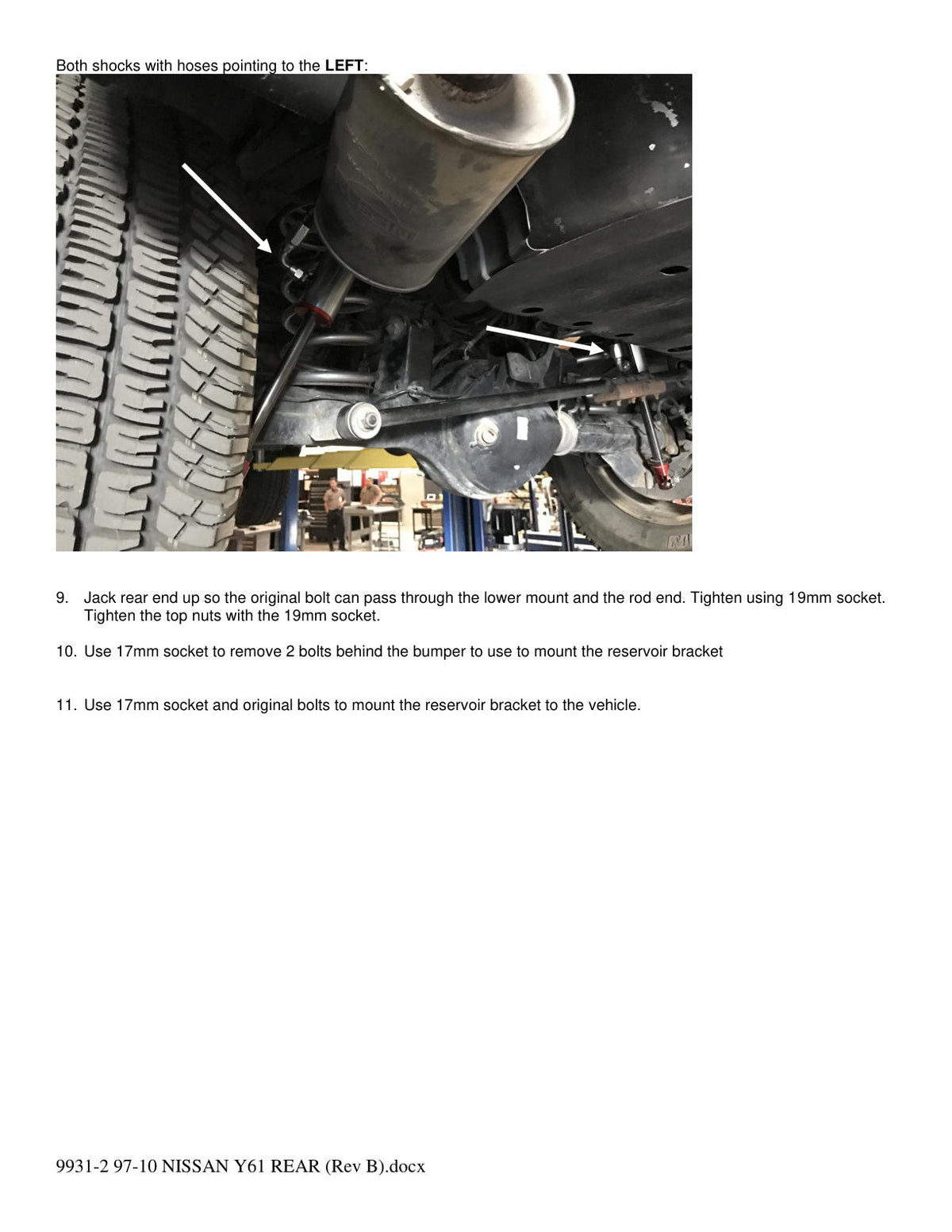 aFe 97-17 Nissan Patrol Sway-A-Way 2.5in Rear Shock Kit w/ Remote Reservoir for OE Ride Height