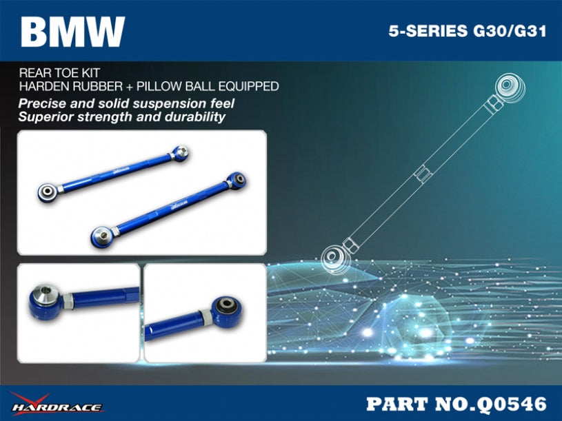 Hardrace Pillow Ball Rear Toe Kit BMW 5 S G30/G31/6 S G32/7 S G11/G12/8 S G14/G15/G16 2017+