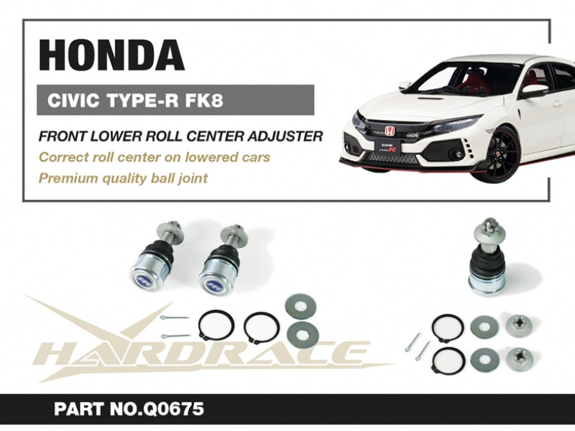 Hardrace Front Roll Center Adjuster +10mm Honda Civic 2015+ FK8 Type-R 2017+