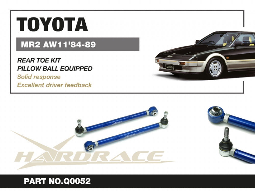 Hardrace Pillow Ball Rear Toe Kit Toyota MR2 AW10 / 11 84-86