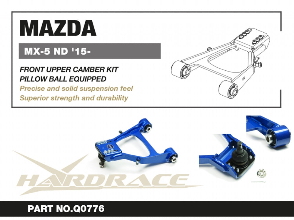 Hardrace Pillow Ball Front Upper Camber Kit Mazda Miata / Mx-5 15