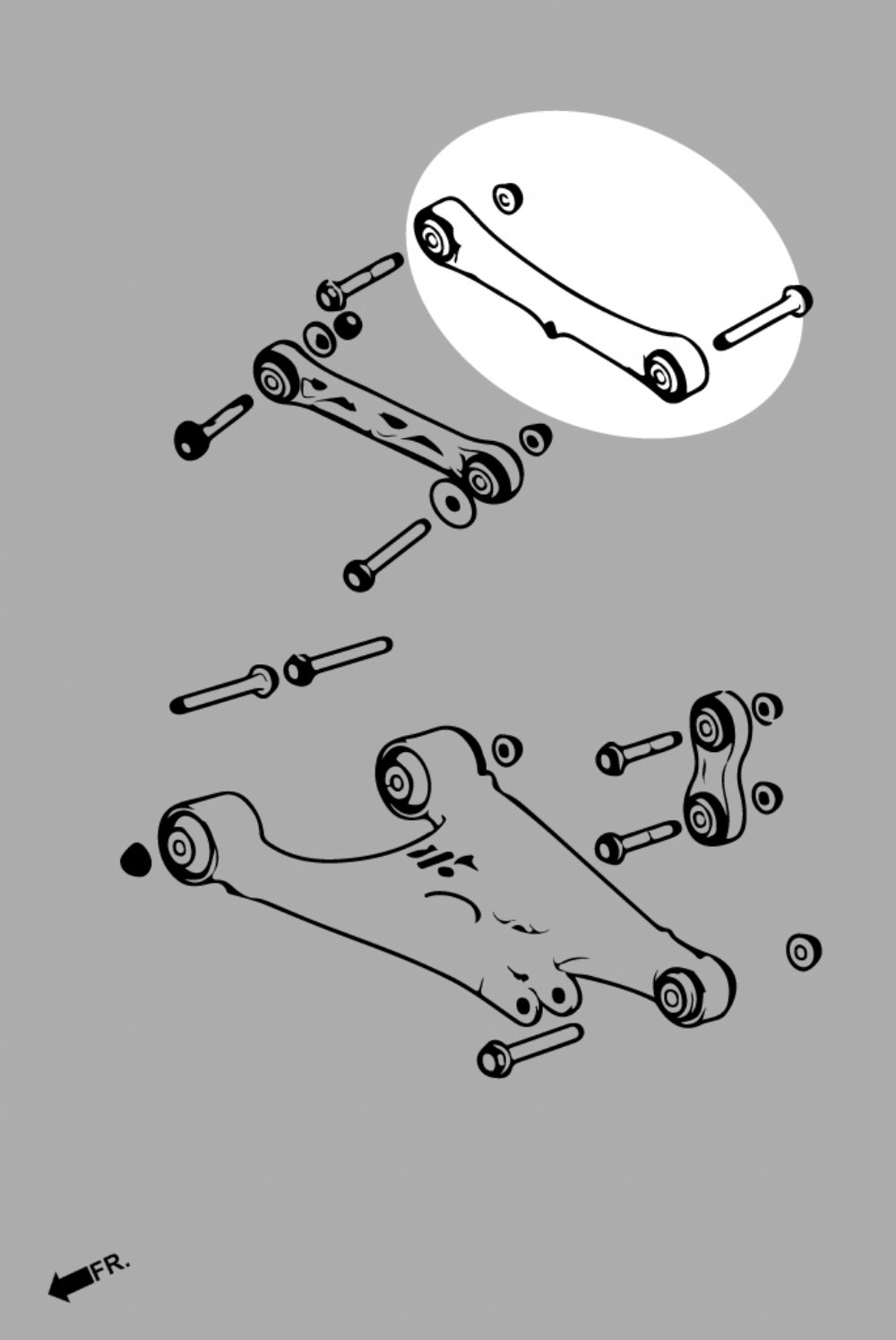 Hardrace Pillow Ball Rear Camber Kit Tesla Model S 2012-2020/Tesla Model X 2015-2020