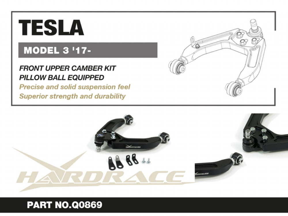 Hardrace Pillow Ball Front Upper Camber Kit Tesla Model 3 2017+/Tesla Model Y 2020+