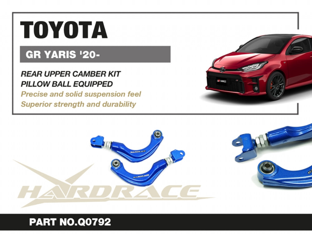 Hardrace Pillow Ball Rear Upper Camber Kit Toyota GR Yaris 2020+/GR Corolla 2022+