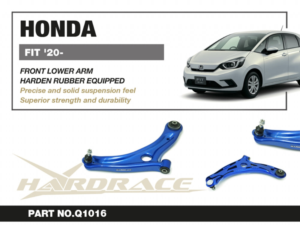 Hardrace Hardened Rubber Front Lower Arm Honda Fit GR 2020+