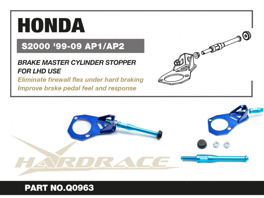 Hardrace Brake Master Cylinder Stopper LHD Honda S20 00 AP1 / AP2
