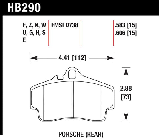 Hawk Performance Ceramic Street Brake Pads