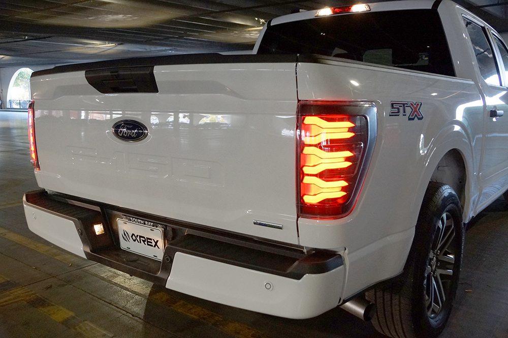 AlphaRex 21-22 Ford F150 LUXX LED Projector Tail Lights - Alpha-Black