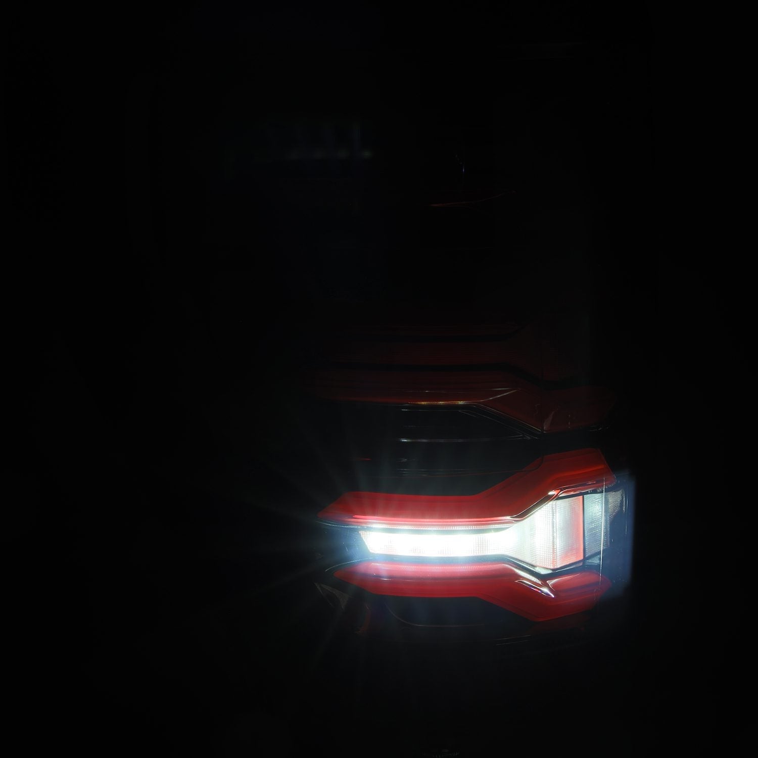 AlphaRex 21-22 Ford F-150 LUXX LED Taillights Black/Red