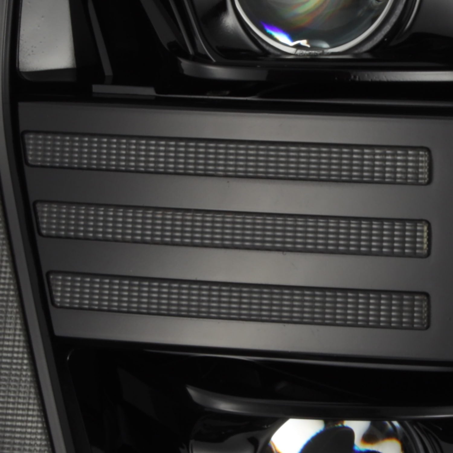AlphaRex 21-22 Ford F150 PRO-Series Projector headlights Alpha-Black w/Activ Light/Seq Signal