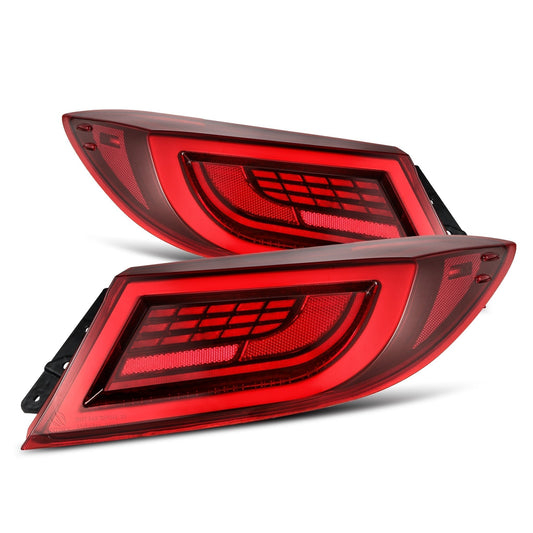 AlphaRex 22-24 Toyota GR86 LUXX LED Taillights Vivid Red