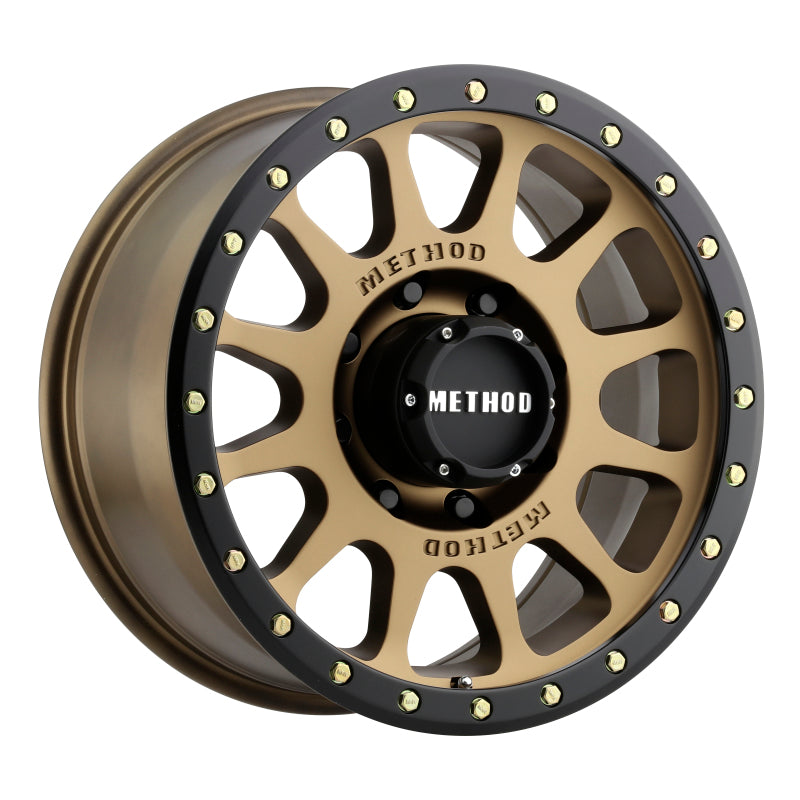 (set of 4) Method Wheels MR305 Bronze - Matte Black Lip | 20x9" +18mm | 8x6.5mm Wheel