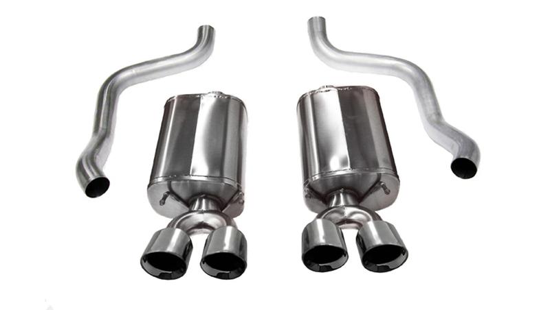 Corsa 2005-2007 Chevrolet Corvette C6 6.0L V8 Polished Sport Axle-Back Exhaust