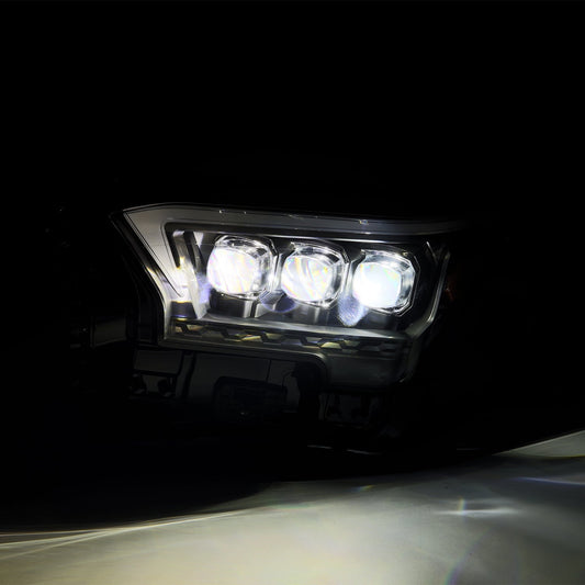 AlphaRex 2023+ Toyota Tacoma NOVA-Series LED Proj Headlights Black w/Actv Light & Seq. Sig + DRL