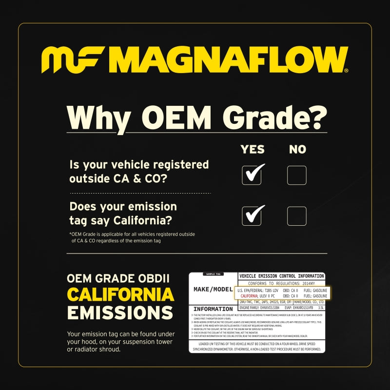 MagnaFlow Direct Fit Catalytic Converter 2015-2017 Transit-150 V6 3.5 OEM Underbody