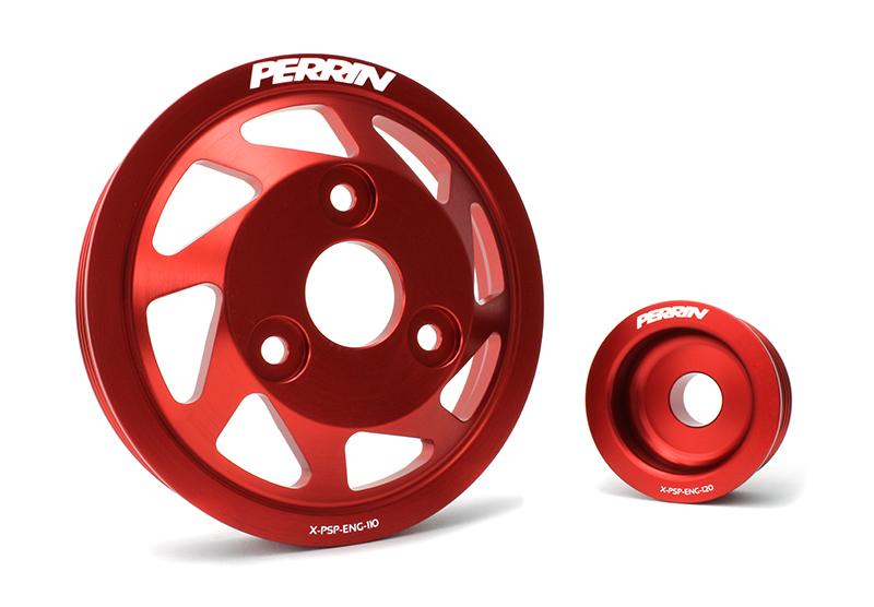 PERRIN 15-21 Subaru WRX / 18-20 Crosstrek / 14-18 FXT Lightweight Water Pump Pulley - Blk