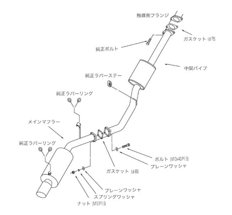 HKS silent Hi-Power Exhaust - Toyota Supra 90-93