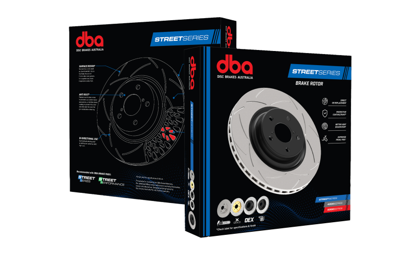 DBA 08-15 Mitsubishi EVO X Street T2 Slotted Rear Brake Rotor