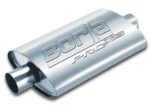 Borla Universal Pro-XS Muffler Oval 2.25in Inlet/Outlet Notched Muffler