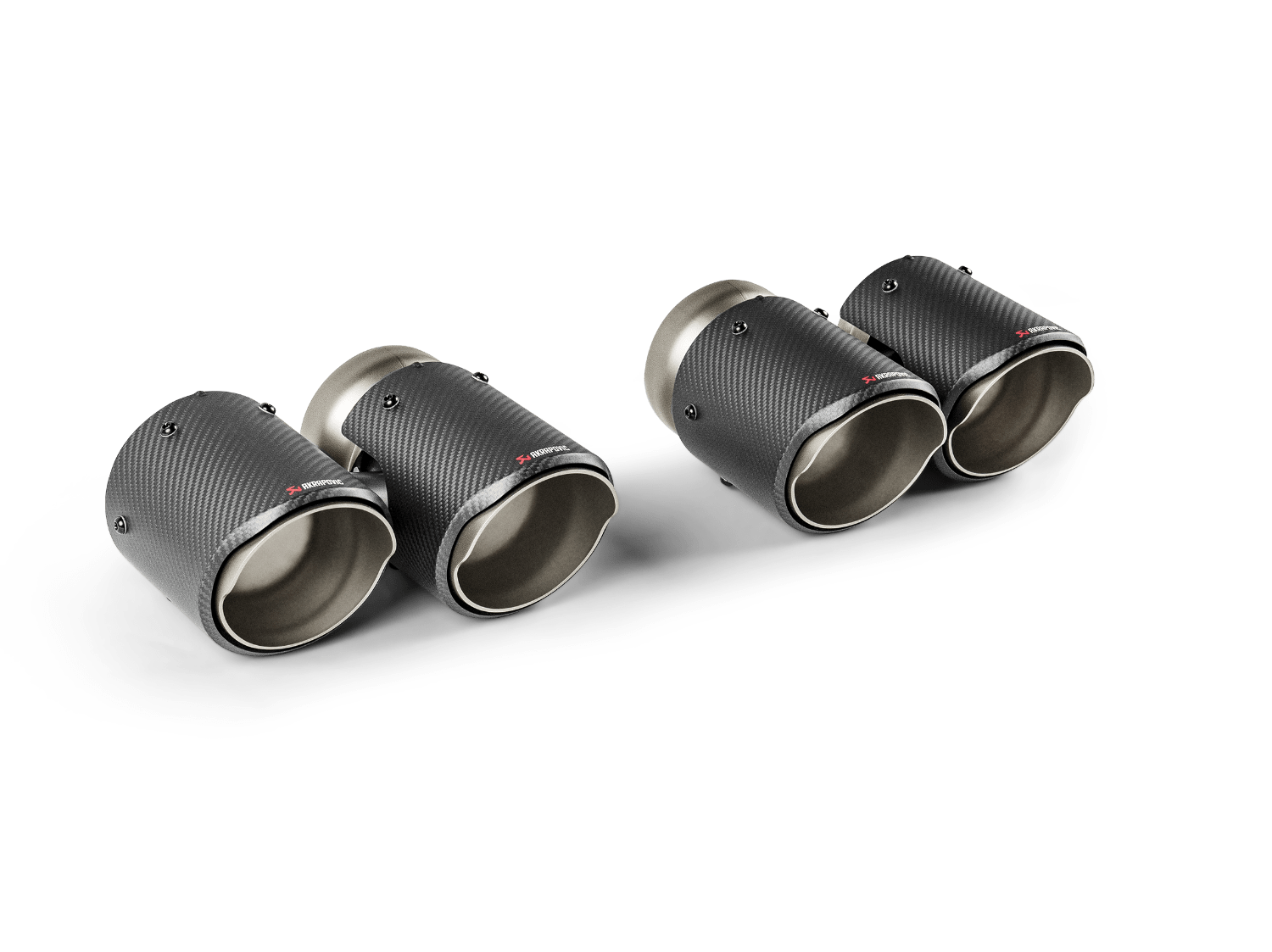 Akrapovic 2024+ BMW M5 (G90,G99) Hexagonal Carbon Fiber Tail Pipe Set