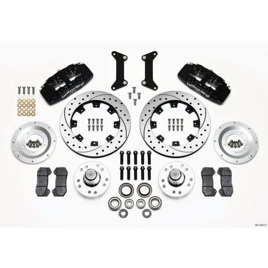 Wilwood Dynapro 6 Front Hub Kit 12.19in Drilled 79-87 GM G Body