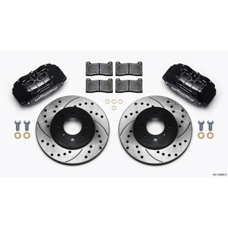 Wilwood DPHA Front Caliper & Rotor Kit Drilled Honda / Acura w/ 262mm OE Rotor
