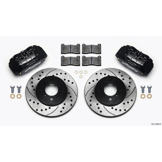 Wilwood DPHA Front Caliper & Rotor Kit Drilled Honda / Acura w/ 262mm OE Rotor